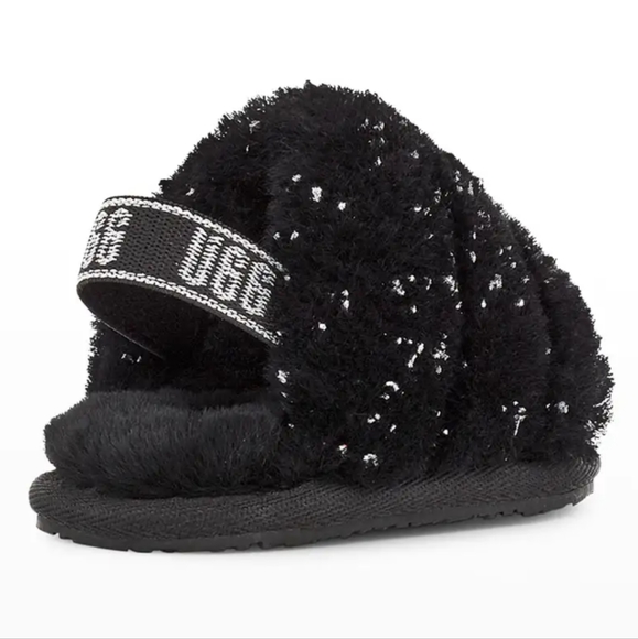 UGG Fluff Yeah Metallic Sparkle Slide - Picture 3 of 5